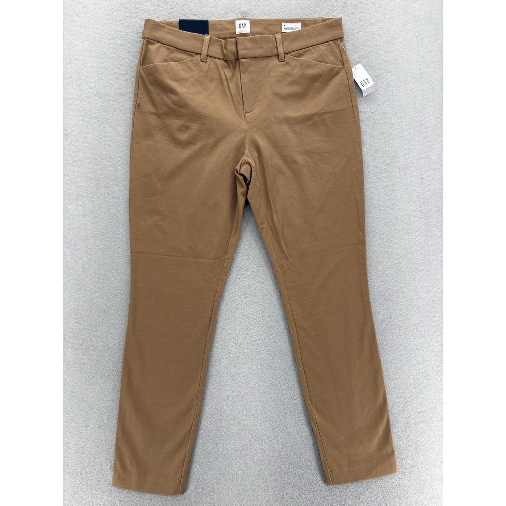 Gap Signature Skinny Ankle Pants Womens 8 Brown Twill Stretch Career Work NWT